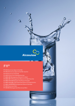 Titelbild Produkteflyer F11 Alcosuisse Deutsch